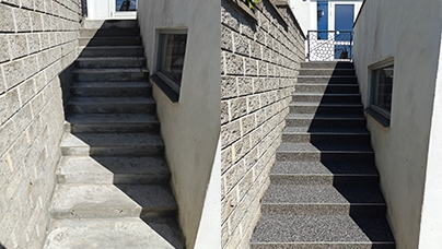 Før og efter billeder af StoneCarpet